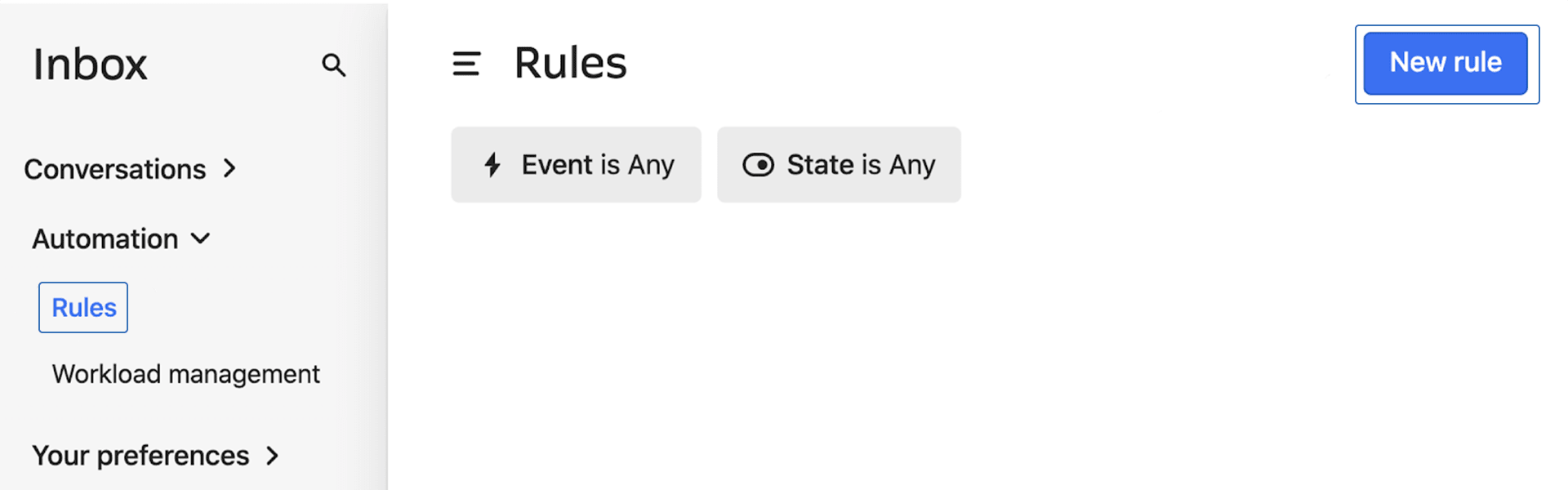 Create new rule